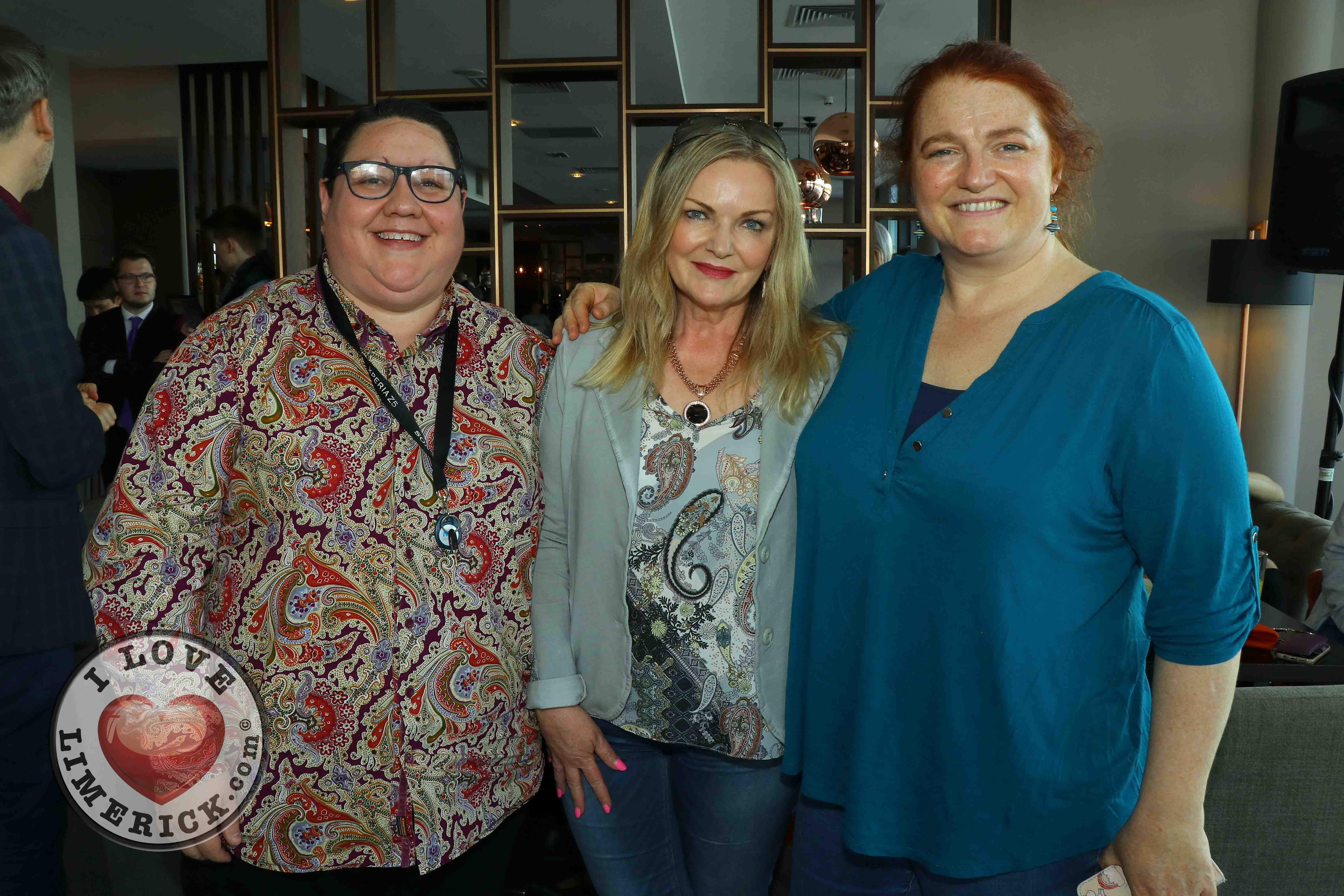 Pictured at the Limerick Pride 2019 Press Launch at the Clayton Hotel are Leona Long, Janesboro, Jennifer Mc Philemy, Corbally, and Orla Clancy Ballingarry. Picture: Conor Owens/ilovelimerick