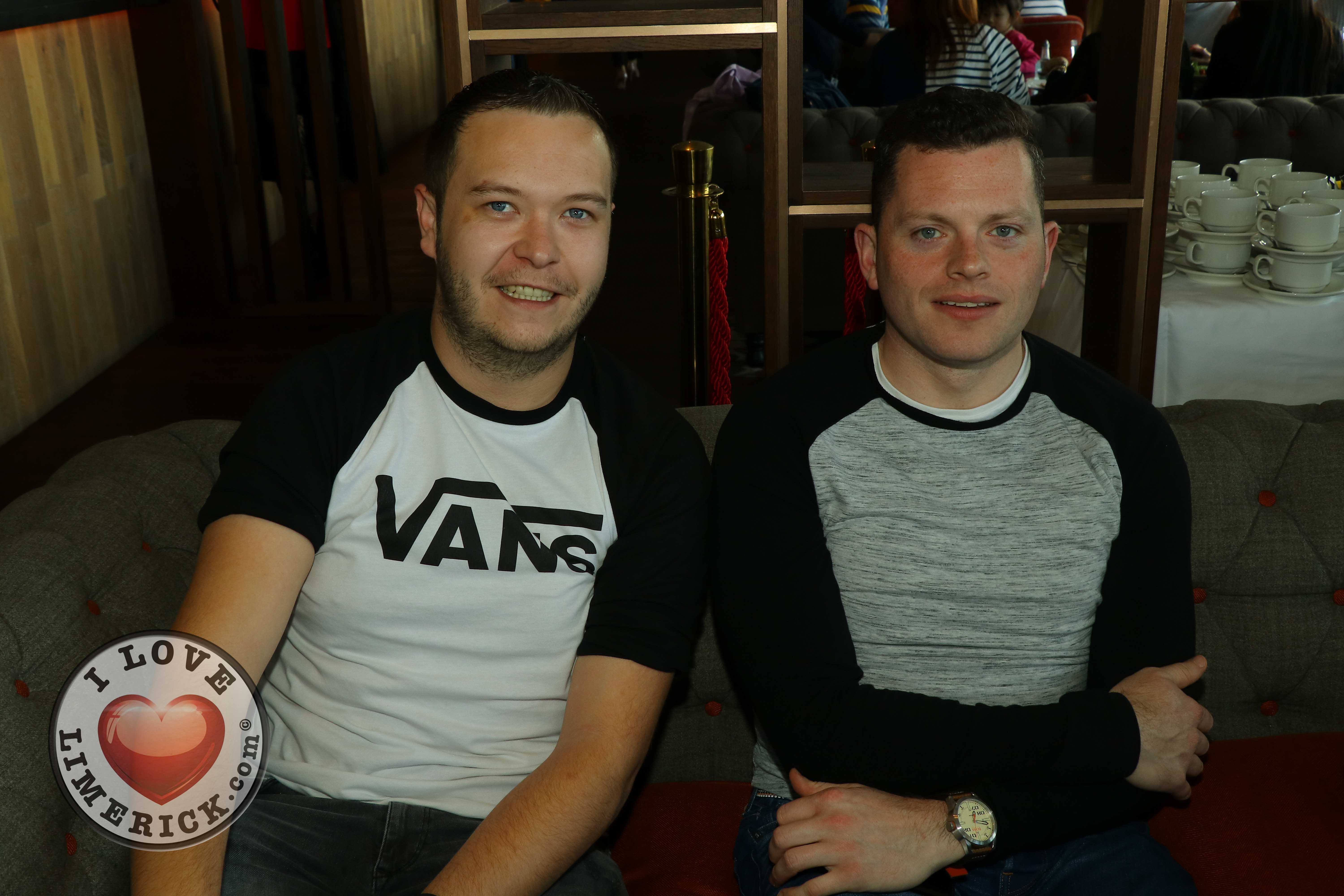 Pictured at the Limerick Pride 2019 Press Launch at the Clayton Hotel are Eoin Sexton, Carew Park and Conor Leahy, Dooradoyle. Picture: Conor Owens/ilovelimerick