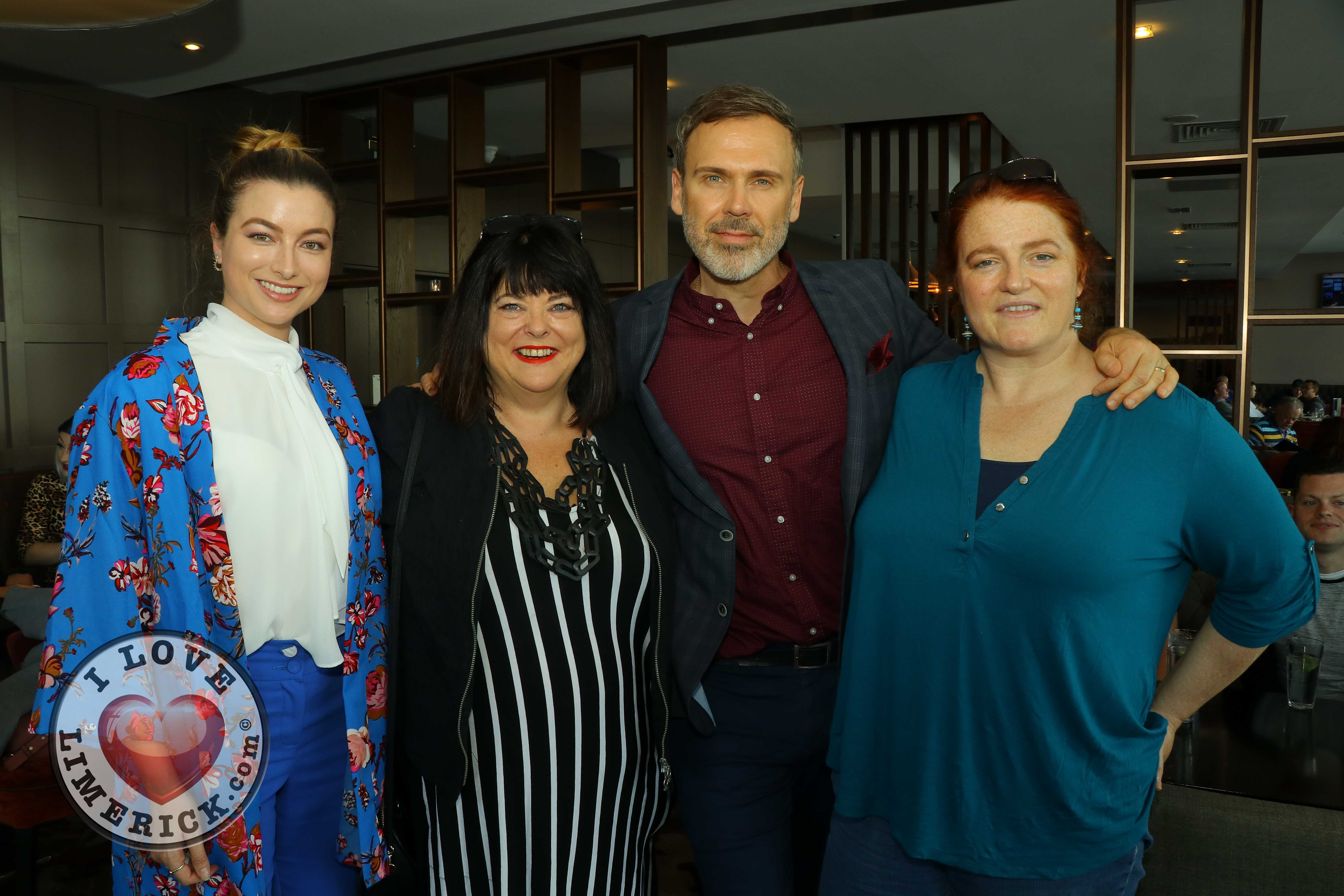 Pictured at the Limerick Pride 2019 Press Launch at the Clayton Hotel are Meghann Scully, Riverpoint, Valerie Dolan, Dock Road, Richard Lynch, I Love Limerick and Orla Clancy, Ballingarry. Picture: Conor Owens/ilovelimerick