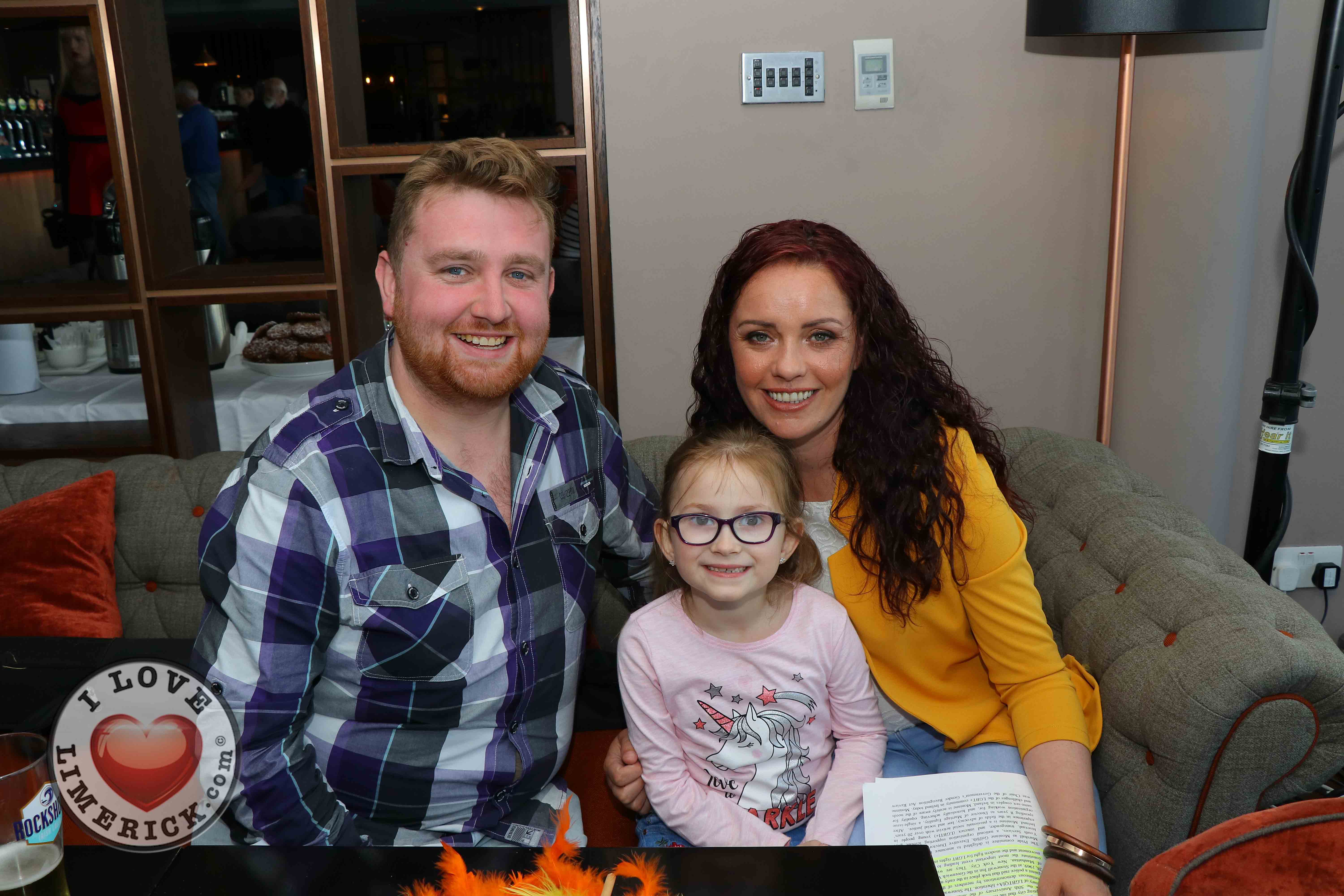 Pictured at the Limerick Pride 2019 Press Launch at the Clayton Hotel are Killian Fitzgerald, St. Josephs Street, Emma Daly, age 6 and Lisa Daly, Rosbrien. Picture: Orla McLaughlin/ilovelimerick.