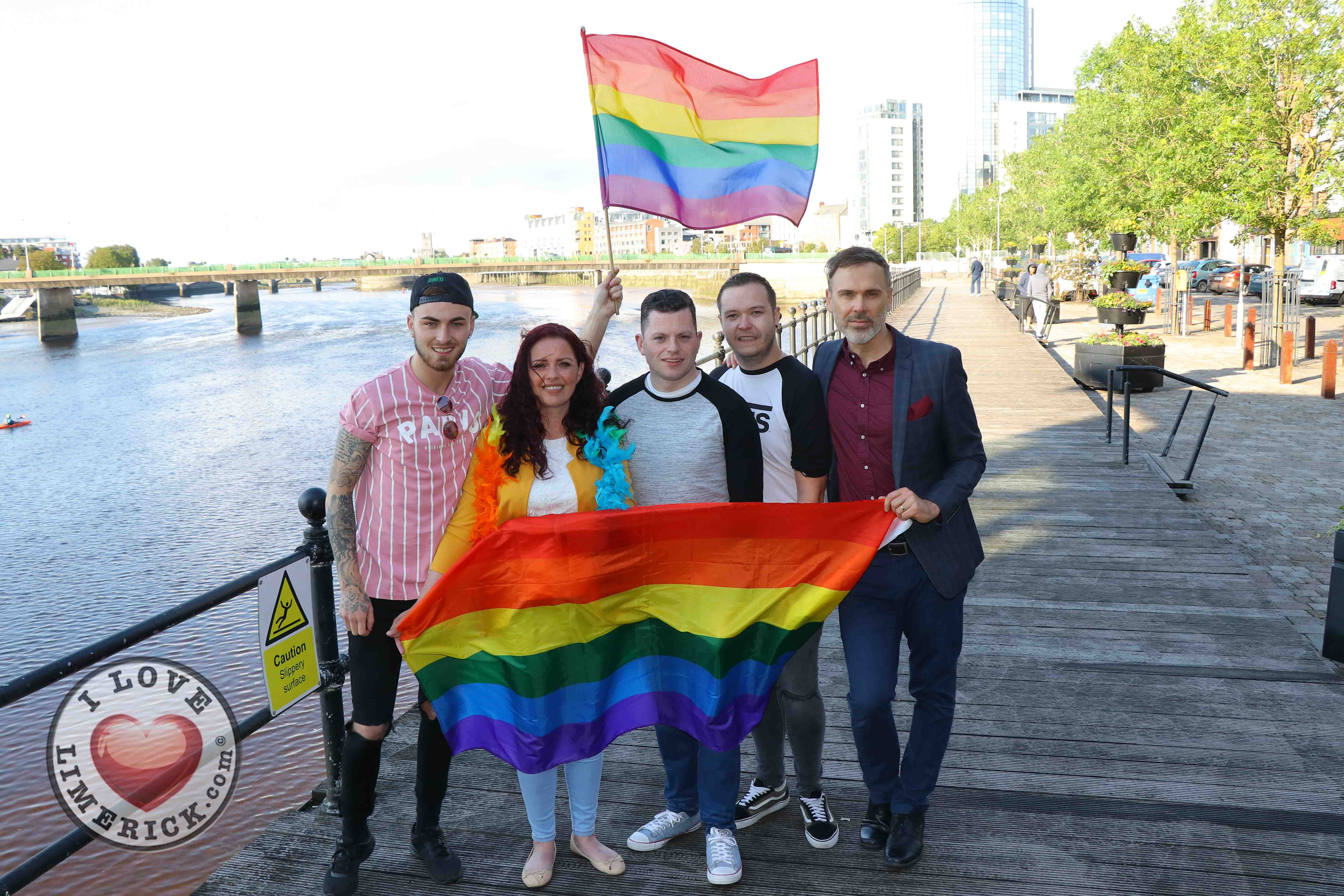 Pictured at the Limerick Pride 2019 Press Launch at the Clayton Hotel are Leon McNamara, City Centre, Lisa Daly, Rosbrien, Conor Leahy, Dooradoyle, Eoin Sexton, Carew Park, and Richard Lynch, I Love Limerick. Picture: Orla McLaughlin/ilovelimerick.