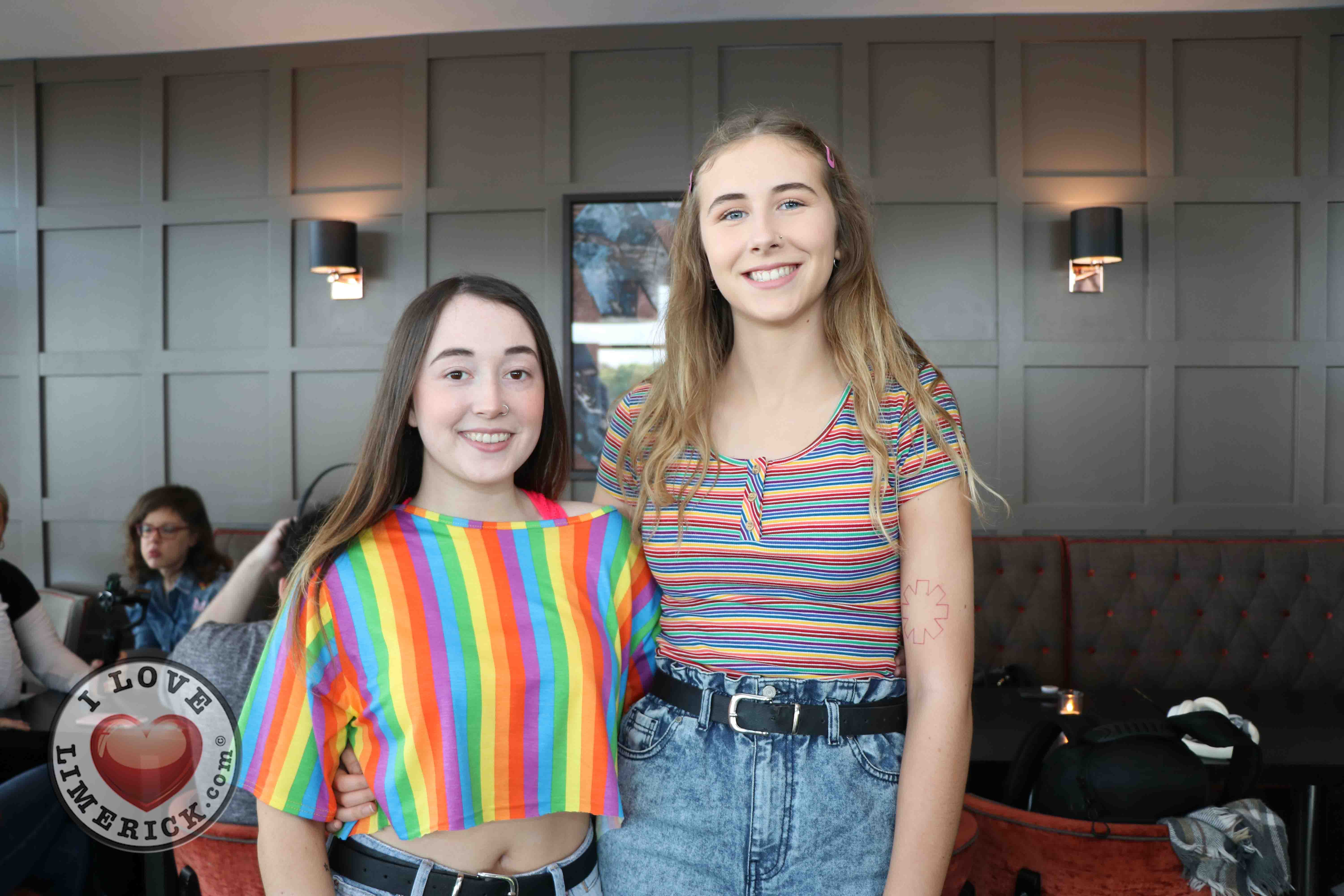 Pictured at the Limerick Pride 2019 Press Launch at the Clayton Hotel are Kiera Ryan and Claire ODowd, Ballyclough. Picture: Orla McLaughlin/ilovelimerick.