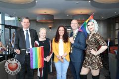 Pictured at the Limerick Pride 2019 Press Launch at the Clayton Hotel are Pat Reddan, Manager Clayton Hotel Limerick, Cllr Sarah Kiely, Janesboro, Lisa Daly, Chairperson Limerick Pride, Metropolitan Mayor Daniel Butler and Sarah Tonkin,  Castletroy. Picture: Orla McLaughlin/ilovelimerick.